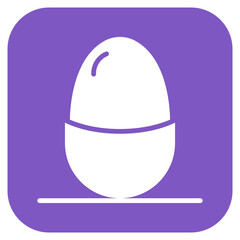 Boiled Egg icon vector image. Can be used for Morning and Breakfast.
