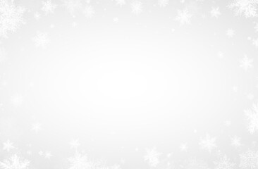 Christmas snow falling on sky.