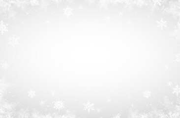 Christmas snowflakes and winter season design with ice decoration.