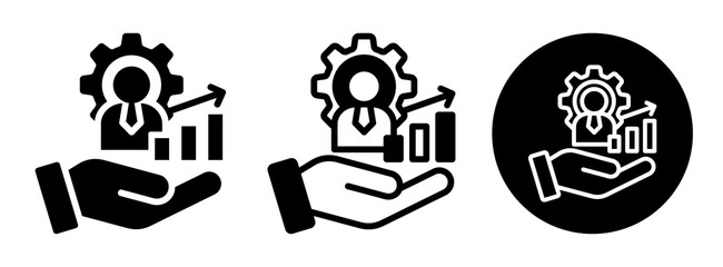 Sales Support Icon Collection Glyph & Mixed Style