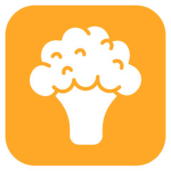 Broccoli icon vector image. Can be used for Fruits and Vegetables.