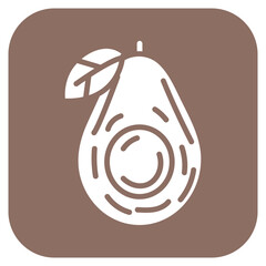 Avocado icon vector image. Can be used for Fruits and Vegetables.