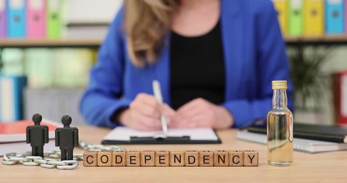 Exploring codependency through reflection and personal growth with guided activities in a peaceful workspace