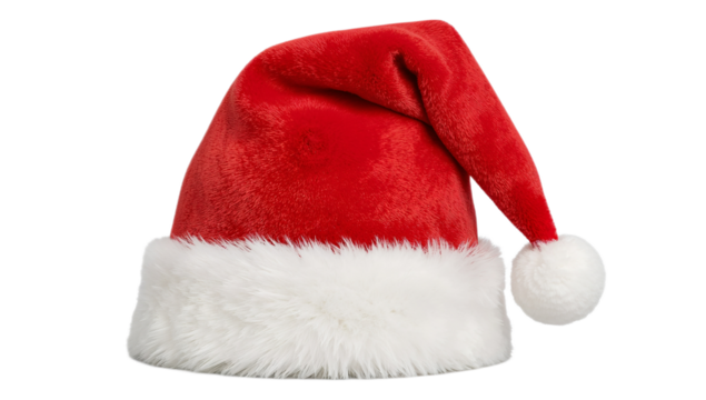 Festive Red Santa Hat A Symbol of Christmas Joy and Holiday Cheer