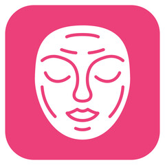 Facial Mask icon vector image. Can be used for Spa.