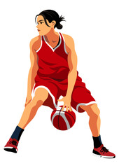 女子バスケットボール選手