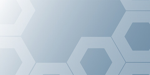 Abstract hexagon lines on gray background. Geometric stripe line art design modern. Vector EPS 10