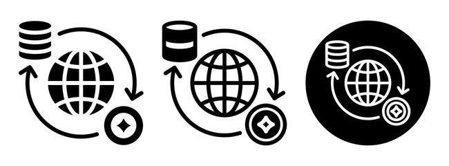 Tokenization Icon Collection Glyph & Mixed Style