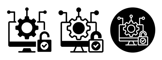 System Access Icon Collection Glyph & Mixed Style