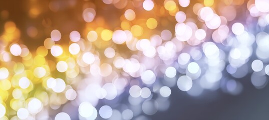 Defocused bokeh light sparkle background. Copy space for text and advert. Generative AI technology.	
