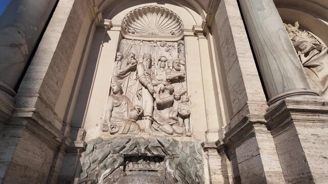The Fountain of Moses in Rome, also known as the Fontana dell&rsquo;Acqua Felice