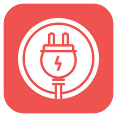 Power Cord icon vector image. Can be used for Electric Circuits.