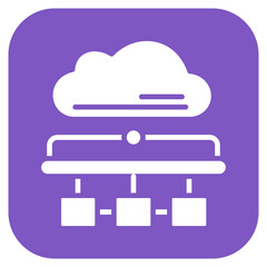 Network Capacity icon vector image. Can be used for Networking.