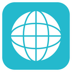 Globe icon vector image. Can be used for Earth Day.