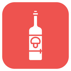 Italian Wine Bottle icon vector image. Can be used for Italy.