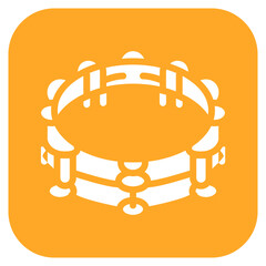 Tambourine icon vector image. Can be used for Festa Junina.