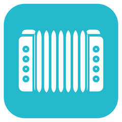 Accordion icon vector image. Can be used for Festa Junina.