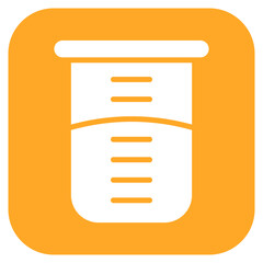 Graduated Cylinder icon vector image. Can be used for Lab.