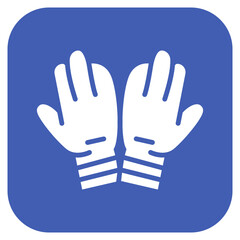 Rugby Gloves icon vector image. Can be used for Rugby.