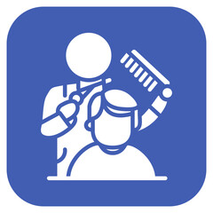 Hairdresser icon vector image. Can be used for Diversity.