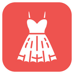 Summer Dress icon vector image. Can be used for Beach Resort.