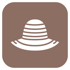 Sun Hat icon vector image. Can be used for Beach Resort.