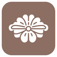 Brooch icon vector image. Can be used for Luxury.