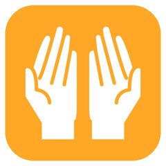 Hands icon vector image. Can be used for Volleyball.
