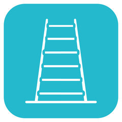Stepladder icon vector image. Can be used for Construction Tools.
