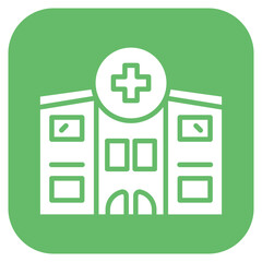 Obraz premium Free Hospital Line Color Icon