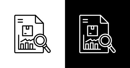 Inventory Optimization White Icon Set Design