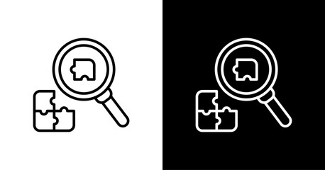 Data Integration White Icon Set Design