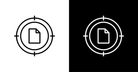 Data Accuracy White Icon Set Design