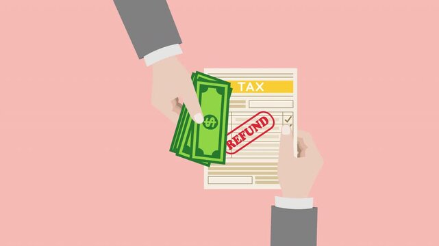 Tax refund illustration