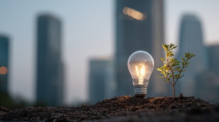 The imagery conveys the idea that innovation in the financial sector is the seed for growth, fostering a healthier and more sustainable financial ecosystem, Financial innovations enable.