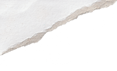 torn blank pages with uneven texture edges. set of ripped white paper sheets png isolated on transparent background.