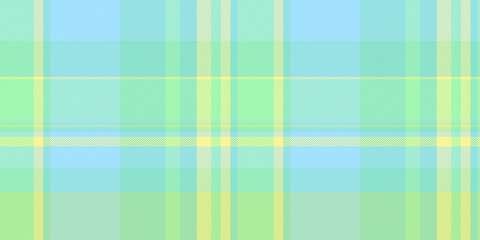 Brazil fabric background tartan, customized pattern plaid check. Madras seamless vector texture textile in teal and cyan colors.