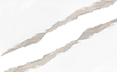 torn blank pages with uneven texture edges. set of ripped white paper sheets png isolated on...
