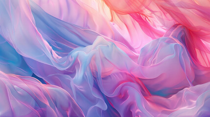 Vibrant pink and purple silky fluid motion abstract with glowing gradient waves