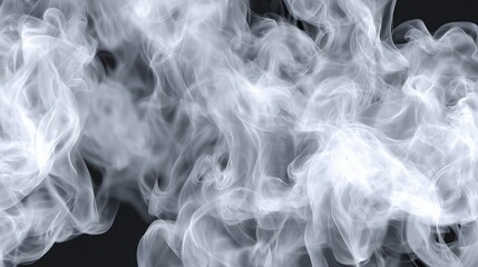 Obraz premium Wispy smoke swirling in the air against a dark background