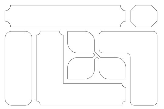 Abstract business concept with a set of three-dimensional square vector illustration shapes for a digital design background or banner template