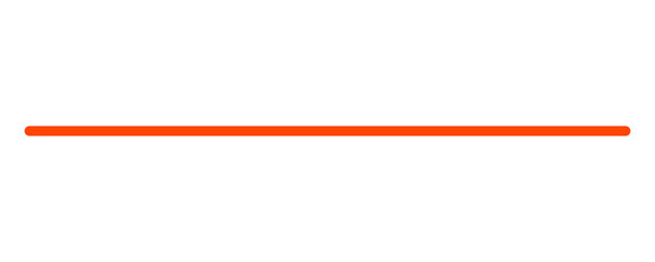Obraz premium Orange straight horizontal line