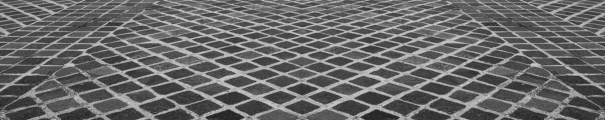 Modern grey gray brown city urban square floor texture background, long angle perspective view. modern tile tiled stone street road pavement texture pattern.