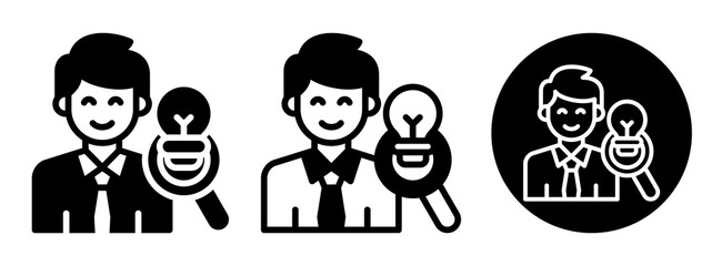 Customer Insights Icon Collection Glyph & Mixed Style