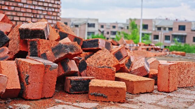 Traditional Chinese red bricks