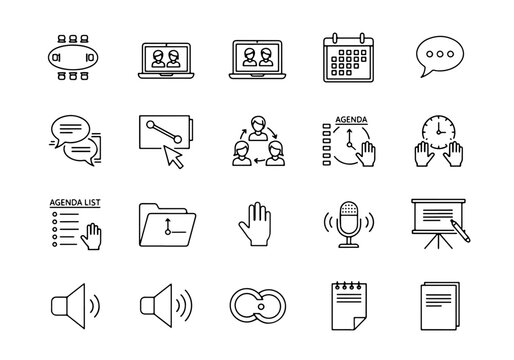 Task and Productivity Symbols Icon Set
