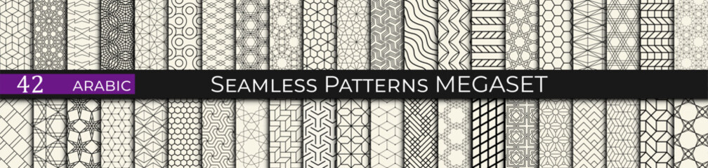 Arabesque Lines &ndash; Seamless Geometric Arabic Patterns with Elegant Linear Design