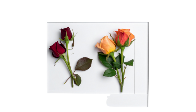 Floral Rose Bud Set — isolated on transparent background - Powered by Adobe