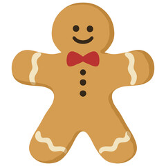 Obraz premium Illustration of a gingerbread man 