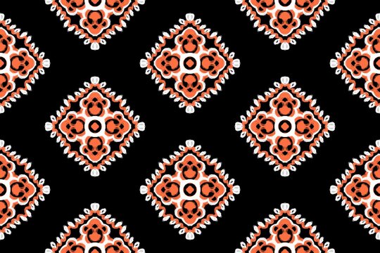 pattern batik flower damask ethnic boho ikat texture tribal geometric background